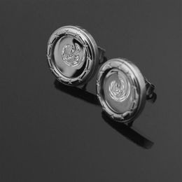 2021 Tutta la qualità superiore doppie lettere orecchini orecchini a bottone in oro 18 carati argento tono rosa orecchino per le donne uomini festa di nozze gioielli202j