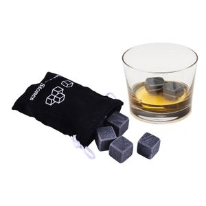 2021 Wholesale - Free shiping whiskey stones 9pcs set w/velvet bag, creative gift for wine lovers, whisky rock stone