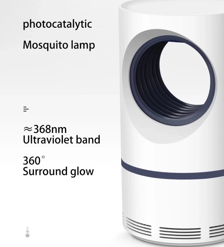 2021 Großhandelsankunft USB-LAMPEN Batterie DC 5V Lüfterrotation Reflektierender Antrieb Schwarzer Fliegeninsekten-Mückenschutz für Zuhause