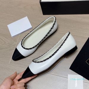 2021 groothandel sandalen ketting taps toelopend enkele schoenen damesmode casual werk, zomer