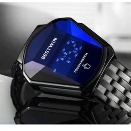 2021 Win heren elektronisch horloge creatief locomotiveh waterdichte touch fashion206t