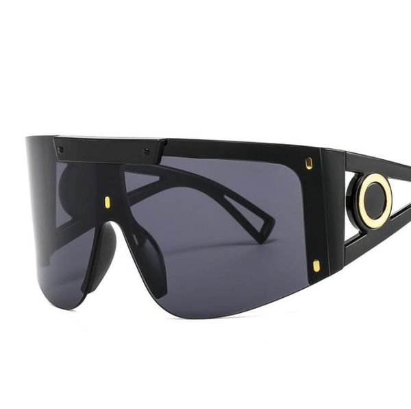 2021 Lunettes de soleil miroir coupe-vent et anti-sable Big Frame Onepiece Lunettes de sport 2088 Masque de personnalité Mode européenne et américaine9296408