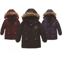 2021 Winter Jungen Mit Kapuze Jacken Kinder Oberbekleidung Junge Warme Dicke Hohe Qualität Zip Jacke Kinder Kleidung Für 3-8 jahre Oberbekleidung J220718