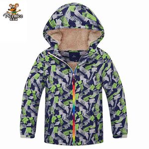 2021 Hiver Enfants Veste Survêtement Sport Berbère Polaire Vestes Enfants Vêtements Coupe-Vent Imperméable Pour Garçons Vestes Tops J220718