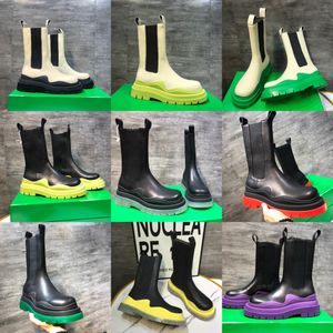 2021 Winter Europese en Amerikaanse stijl kleur buitenzool vrouwen laarzen lederen ontwerper schoenen maat 34-45