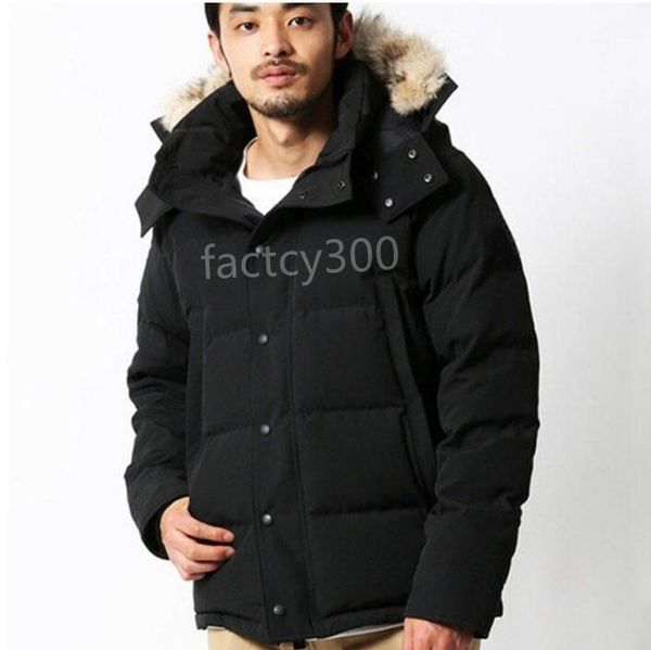 2021 Hiver Fourrure Hommes Vers Le Bas Parka Homme Jassen Chaquetas Survêtement Loup Fourrure À Capuche Manteau Veste Manteau Hiver Doudoune Taille S-3XL