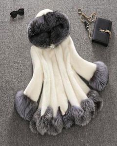 2021 Hiver épais Tex Faux Fur Femme Femmes Plus taille à capuche à capuche Fabille en fausse fourrure Luxury Coats d'hiver Bontjas17246952
