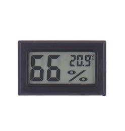 2021 Draadloze LCD Digitale Binnenthermometer Hygrometer Mini Temperatuur-vochtigheidsmeter Zwart Wit5276141
