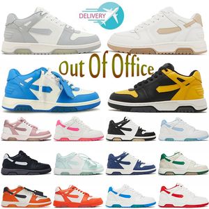 2023 Out Of Office Sneaker Designer Offs Casual Schoenen Lage Tops Wit Vintage Distressed Leer Voor Wandelen Dhgate Heren Dames Loafers Trainers Plateausneakers