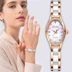 2021 Damesmode Casual Horloges Simple Dames Kleine Dial Quartz Klok Jurk Horloges Drop Reloj Mujer