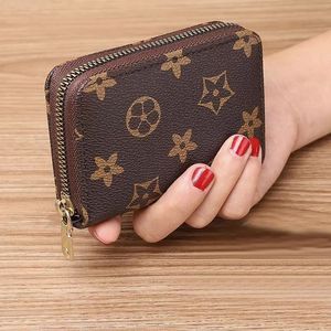 M42616 Luxe ontwerper Zippy Long Wallet Dames Zipper Bruine portemonnee Mono Gram Canvers Leather Check Plaid Wallet Good Qaulity Designer Wallets Box