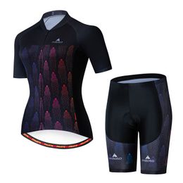 Maillot de cyclisme de l'équipe de vélo noir miloto pour femmes, à manches courtes, Ciclismo, ensembles de vêtements de cyclisme respirants pour l'été, 2024