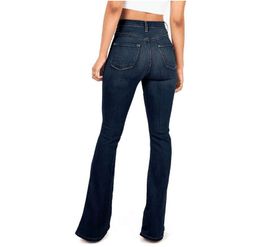 2021 pantalons pour femmes taille haute jean mince Europe femmes américaines jambe large ample Stretch décontracté mode pantalon S-4XL NK003
