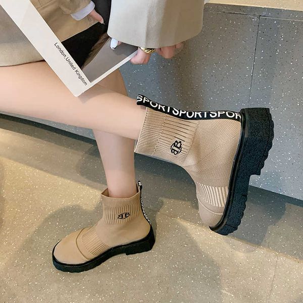 2021 Zapatos de mujer Botas de invierno Mujeres Rodilla Botas largas Botas para mujer Zapatos de mujer Botas de calcetín de piel Diseñador de lujo Bot Negro Blanco Rosa H0906