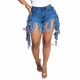 2021 Femmes Summer Shorts Jeans Gland Taille Haute Casual Zipper Fly Jeans Dames Street Night Club Skinny Denim Shorts 81zz #