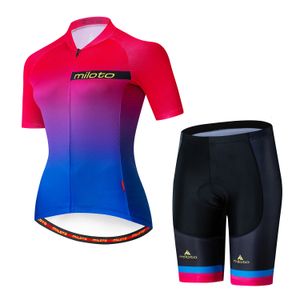 2024 Vrouwen Team Miloto Wielertruien Fietskleding Sneldrogende Bib Gel Sets Kleding Ropa Ciclismo Uniformen Maillot Sportkleding