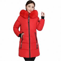 2021 Femmes Parka d'hiver Manteaux Veste brillante Down Cott Vestes Lg à capuche Épaissir Patch Design Fi Lâche Chaqueta Mujer r6Xt #