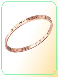 2021 Womens Love Bangle Mens Tennis Bracelet Paar roestvrijstalen designer sieraden hergebruikt luxe diamant Romeinse cijfer silve518964444