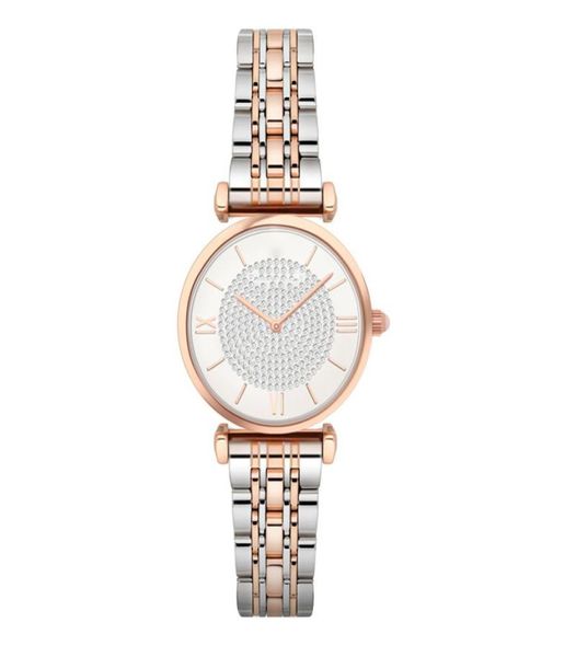 2021 Womens Rose Gold Quartz Watches Luxury Marque Unisexe RhinestOneIseNet Regarder Limited Edition Montre de Luxe Lovers Stainle6931979