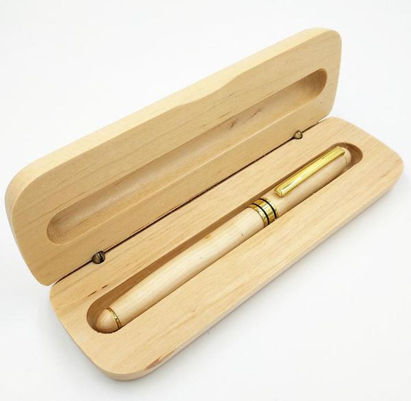 2021 stylos à bille en bois et coffret en bois ensemble cadeau d'affaires décoration écriture bureau stylo papeterie fournitures