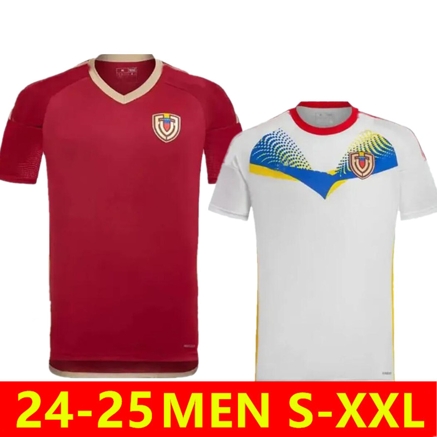 2024 Venezuela Soccer Jerseys national team SOTELDO SOSA RINCON CORDOVA CASSERES BELLO JA.MARTINEZ RONDON GONZALEZ OSORIO MACHIS 23 24 home away Jerseys