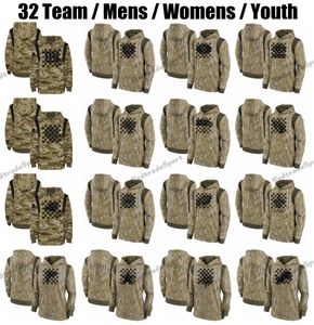 Hombres Camo 2021 Salute To Service Therma Performance Sudadera con capucha Mujeres jóvenes Murray McCaffrey Fields Lamb Tom Brady Goff Rodgers Donald Jefferson Kamara Kittle