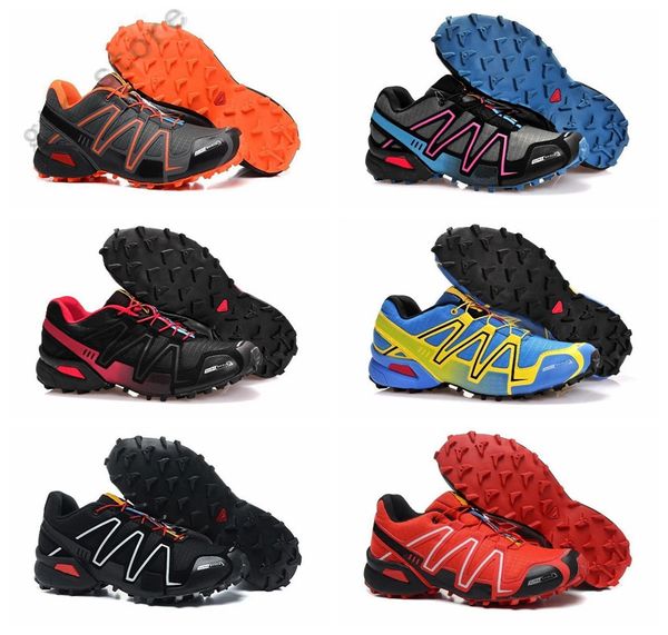 Salomon Speed Cross 3 4 2021 Zapatillas Speedcross 3 4 Zapatos casuales Hombres caminando al aire libre Sport Speed ​​Cross Athletic Sneakers Senderismo 40-46 D1