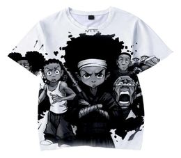 Camiseta con estampado 3d de anime the Boondocks para hombre y mujer, moda informal de verano, estilo hip hop, Harajuku, manga corta, cuello redondo, 9591221, 2021