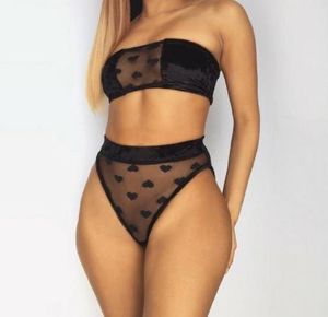 2021 Bikini maillot de bain sexy femme sous-vêtements en dentelle dentelle 2 pièces femmes Satin déshabillé en dentelle chemise de nuit ensemble pyjama