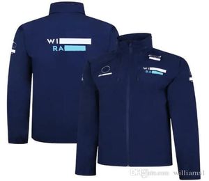 2021F1 Racing Team Williams Zip-jack Heren 039s Sweater met lange mouwen Downhill Jersey kan worden aangepast1766135