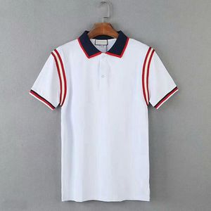 2021ff Diseñador de la marca Summer Polo Tops Bordado Mens Polos Camisas Camisa de moda Hombres Mujeres Luxury High Street Casual Top Tee tamaño M-3XL