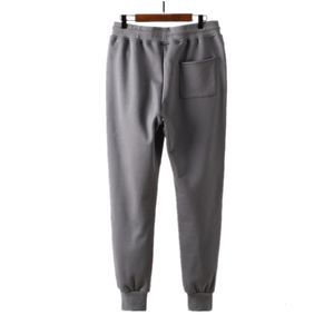 2021FW Estilo de invierno para hombres Jogger Wei Pantalones Marca de moda Pantalón deportivo Mismo para hombres Pantalones de felpa y espesados Pantalones de chándal gris negro de 2 colores