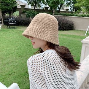 2021Hip Hop Panama Cool Summer Dames Bucket Teens Felt Wol Hat Girl Sautumn en Winter Fashion Fur Black Cap