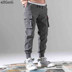 2021Léger printemps et été pantalons de sport minces hommes pantalons tactiques multi-poches stretch garçons jogging pantalons décontractés G220507