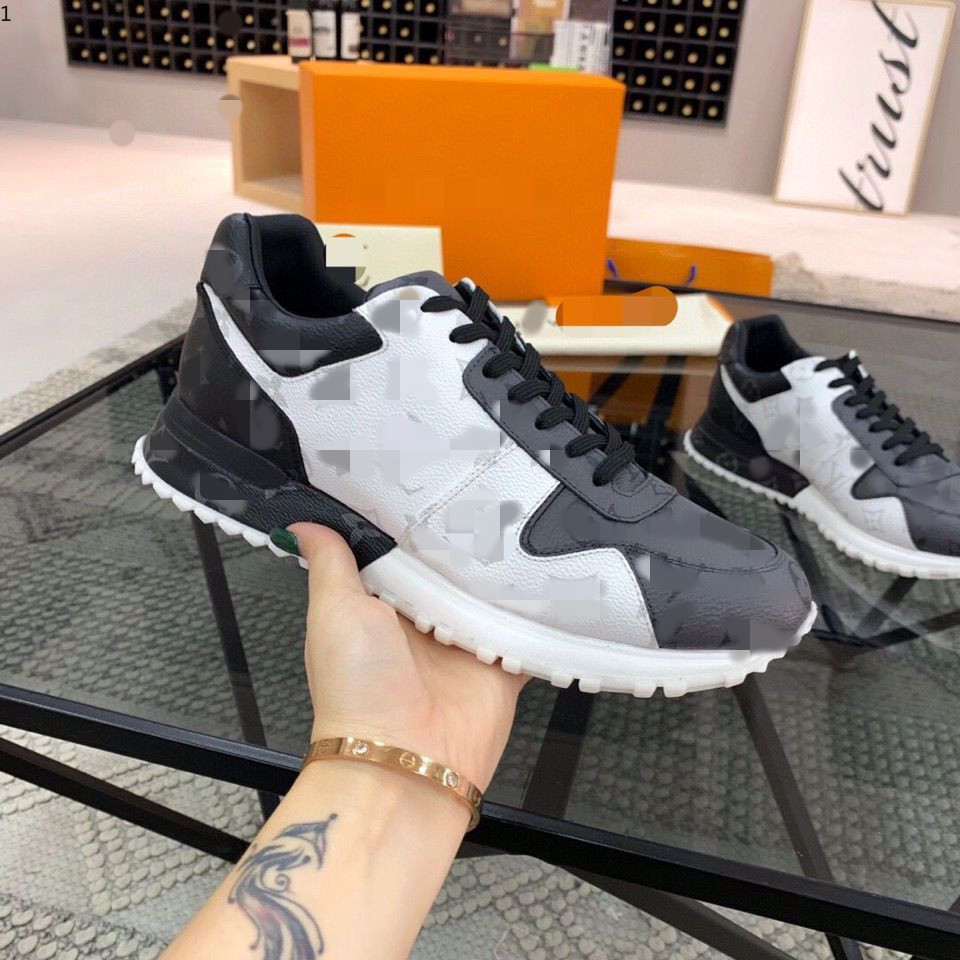 2021 Zapatos de diseñador de lujo para hombre Zapatillas de deporte casuales Marca L TOP Run Away Trainer Trail Sneaker tamaño 35-45 k, m01105