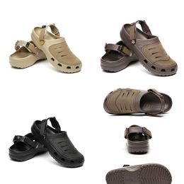 2021Men Sabots Sandales Casual Chaussures d'été Pantoufle Hommes Loisirs Tongs Hommes Sandales en cuir de vache Chaussures de plage légères Yukon Sport CX220517