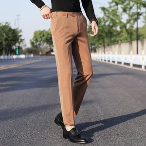 2022 pantalones para hombres primavera y verano casual estilo coreano recto estiramiento tamaño grande color brillante prMen's Clothingom pantalones