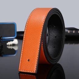 2021mens Belt Fashion Men en cuir Bouteaux noirs