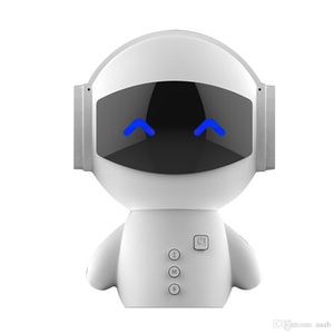 Haut-parleurs Bluetooth sans fil Mini Robot avec prise en charge de la banque d'alimentation TF AUX Portable lecteur de musique stéréo Mp3 haut-parleur boîte de son