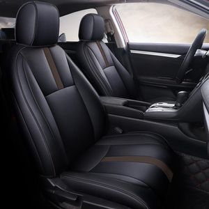 2021New Stijl Custom Auto Stoelhoezen Voor Honda Select Civic Luxe Lederen Auto Seat Waterdicht Antifouling Beschermen Set Slip inter2789