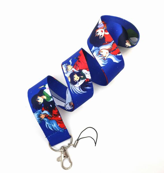 Inuyasha-cordón de 20 piezas de Anime japonés para llaves, soportes de identificación para el cuello del teléfono móvil, tarjeta con ID de coche, venta al por mayor, #12, novedad de 2021