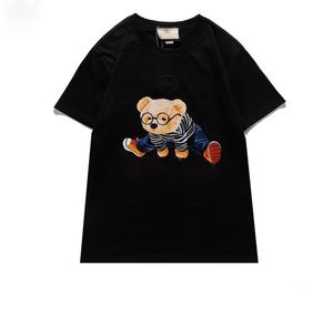 2021s diseñador camiseta para hombre gato tees oso ropa de moda de alta calidad de manga corta mujeres punk impresión letra bordado cordero summ3270491