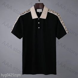 5A 2021ss Designer Polo Shirts Mannen Luxe Polo Casual Heren T-shirt Snake Bee Brief Print Borduren Mode High Street man Tee