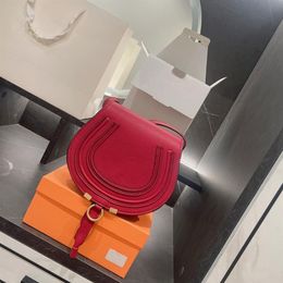 2021ss luxe merk messenger bag designer dames hoogwaardige koeienhuid Cloe Mini Marcie schoudertas234b