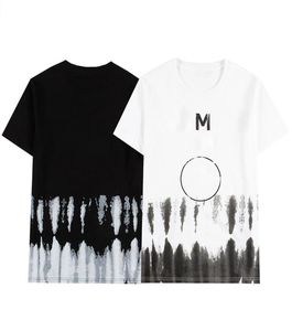 2021SS Tops 100 Cotton Mens T -shirt Dames Casual shirts Paren IB -inktafdruk T -shirt Zwart Witkleur Grootte SXXL8045216