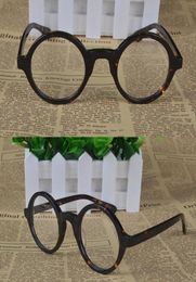 2021SS Vintage Eyeglass Sunglasses Frames Round Shape Glasshes Frames For Hommes et femmes Colophony Memory Metal Material Overdoor Eye6354667