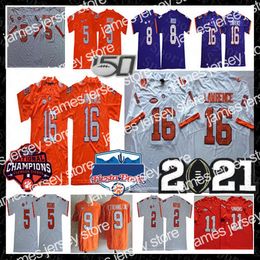 2022 2021 Clemson Tigers College Trevor Lawrence Football Jersey D.J. Uiagalelei Isaiah Simmons Travis Etienne Jr. Sammy Watkins Tee Higgins