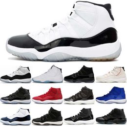 2022 2021 HATting Men 11 Chaussures de basket-ball 11S 25e anniversaire Gamma Blue Bred High Concord 23 45 Platinum Tint Space Jam Gym rouge Midnight J