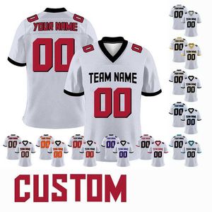 2022 2023 American Football Jerseys Men Soccer Shirts White Mesh Custom Jersey GAA Rugby Team T -shirts Play Game Sportwear