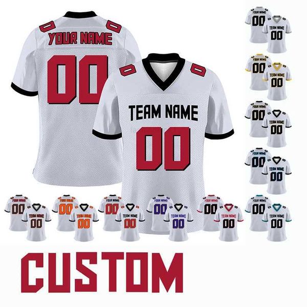 2022 2023 Chemises de football américain Men de football Men Soccer Shirts White Mesh Jersey GAA Rugby Team Tshirts Play Game Sports Vwear